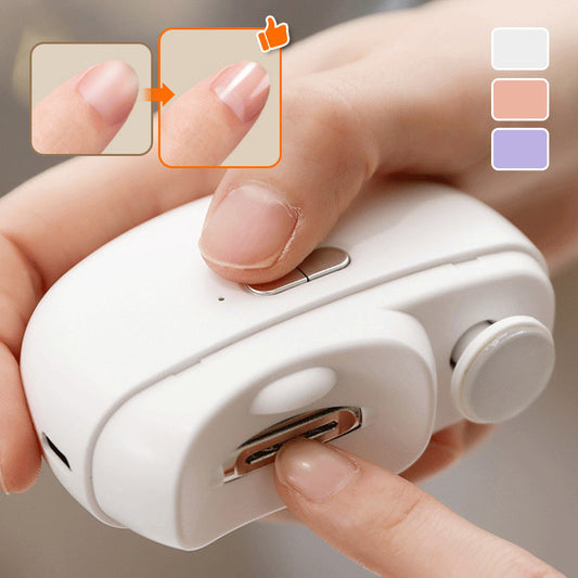 👧  ✨ 3-in-1 Automatischer elektrischer Nagelknipser mit Feilenfunktion【Sicher und bequem】2