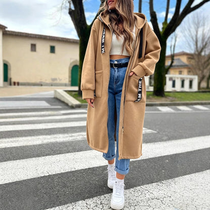 📢📢50%Rabatt!!!🎉💃Oversize-Kapuzen-Sweatshirt-Mantel für Damen