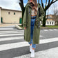 📢📢50%Rabatt!!!🎉💃Oversize-Kapuzen-Sweatshirt-Mantel für Damen