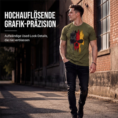 👕 50% RABATT! 💀Herren-T-Shirt mit coolem Totenkopf-Motiv! Weiche Baumwolle, klassischer Rundhalsausschnitt. Der perfekte Style für den Alltag.