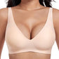 🔥Limited Special Sale 60% OFF!💕 Jelly Wireless Womens Comfortable Wireless Bras Push Up Bralettes Seamless Tshirts Bras Deep V Everyday Bras