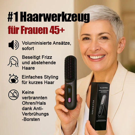 ✨Letzter Tag Sonderpreis €25.99!!💥Kabelloser Keramik-Heiz-Haarglättungskamm💇‍♀️