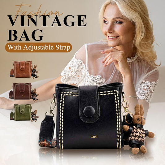 🎅Weihnachtsverkauf 54% Rabatt🎄Vintage Modetasche mit verstellbarem breitem Schulterriemen👜