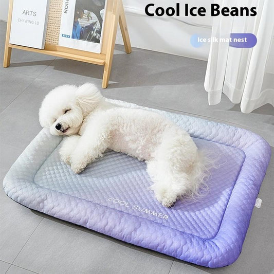 ❄️ Kühle 3D-Kühlmatte für Hunde & Katzen – atmungsaktiv, kühlende Noppen & waschbar, ideal für heiße Tage & zu Hause 🐾