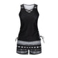 🔥 Damen-Bade-Set mit Bauchkontrolle und integriertem BH – Figurschmeichelnde Boho-Bademode mit Shorts