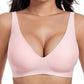 🔥Limited Special Sale 60% OFF!💕 Jelly Wireless Womens Comfortable Wireless Bras Push Up Bralettes Seamless Tshirts Bras Deep V Everyday Bras