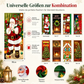 🎄 JETZT 50 % RABATT! Weihnachtsdekoration für die Haustür – festlicher Türüberzug mit Wichteln, Elfen & Banner – einfache Montage in unter einer Minute ✨