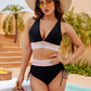 🎁Letzter Tag 49 % Rabatt – 2025 Bikini-Sets mit hoher Taille und Bauchkontrolle im Farbblockdesign