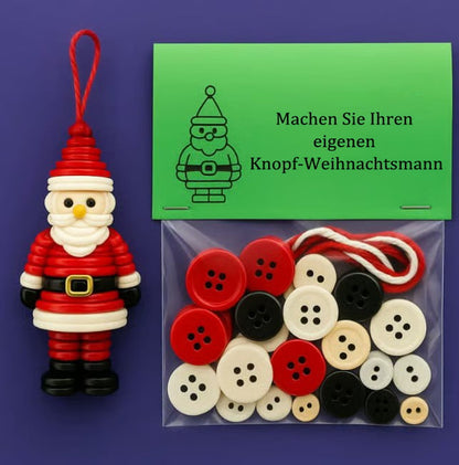 🎅DIY-Knopf-Weihnachtsschmuck-Set | Bestes Weihnachtsgeschenk für die Familie🎁