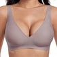 🔥Limited Special Sale 60% OFF!💕 Jelly Wireless Womens Comfortable Wireless Bras Push Up Bralettes Seamless Tshirts Bras Deep V Everyday Bras