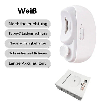 👧  ✨ 3-in-1 Automatischer elektrischer Nagelknipser mit Feilenfunktion【Sicher und bequem】2