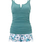 🏖️Summer Cool Deal: 50% OFF🏝️ZWEITEILIGES TANKINI-SET MIT BAUCHANSATZ
