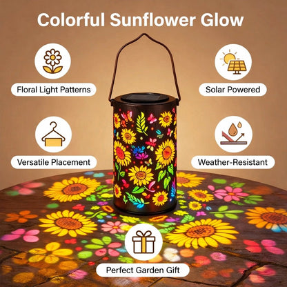 🔥HEISSER ANGEBOT 50% RABATT 🌞Bunte Sonnenblumen-Solar-Gartenlaterne