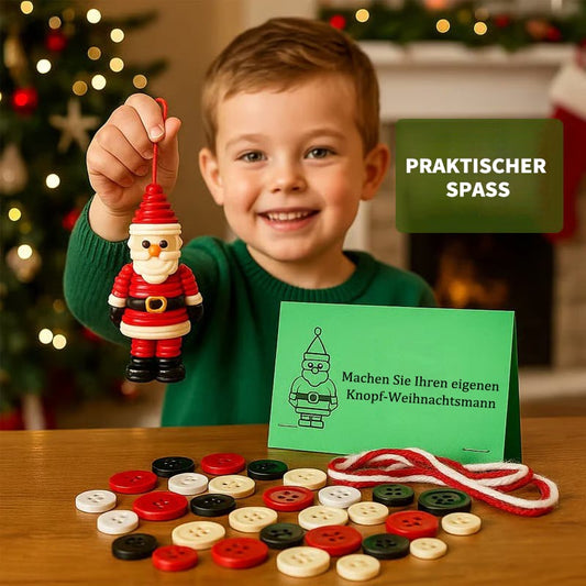 🎅DIY-Knopf-Weihnachtsschmuck-Set | Bestes Weihnachtsgeschenk für die Familie🎁