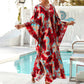 Casual vloeiende V-Hals lange badpak cover-ups-2