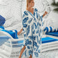 Casual vloeiende V-Hals lange badpak cover-ups-7