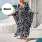 Casual vloeiende V-Hals lange badpak cover-ups-11