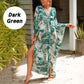 Casual vloeiende V-Hals lange badpak cover-ups-15