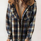 🎁✨HEISSER VERKAUF 49% RABATT✨Damen Herbst und Winter verdickter Flanell langärmelige karierte Kapuzenjacke