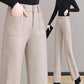 🎅🎄Weihnachtsaktion - 50% Rabatt 🔥 Hochtaillierte Thermohose mit geradem Bein für Frauen