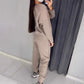 💕Heißer Verkauf 49% Rabatt💕Damen Glitter Rhinestone Sweatshirt & Casual Hose 2-teiliges Set