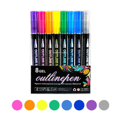 🎅Weihnachtssonderangebote €10.99!!⚡50K+ verkauft!🎁Farbige Lightstick Graffiti Textmarker-Stifte