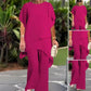 👚 50% RABATT! ✨ Charmantes Set aus Asymmetrischem Oberteil & Weite-Hose – Bequem, Elegant & Perfekt für den Frühling 🌸