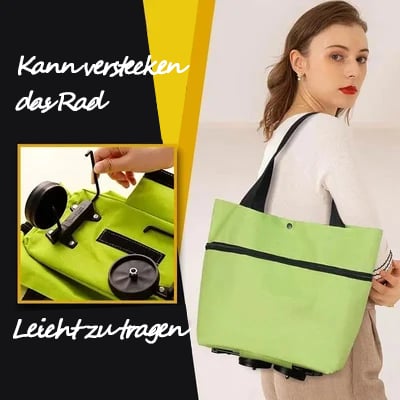 🌸LETZTER TAG ZUM SONDERPREIS!!🌸🛒 Faltbarer Einkaufswagen – Rollende Einkaufstasche, schont Ihren Rücken!