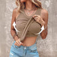 🔥Sommer-Bestseller🔥 Damen-Tanktop gerippt mit eingebautem BH