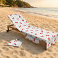 Lounge Chair Towel Cover with Pockets