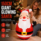 🔥50% RABATT! ❤️150cm Inflatable Santa Claus Tumbler with LED Light Christmas Outdoor Party Decoration