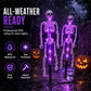 👻🔥50% RABATT!🔥🔥Solar-Skelett-Erdspießleuchten – wasserdichte Halloween-Dekoleuchten für den Außenbereich