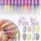 🥳💞 Über 68.000 Stück verkauft!⚡💅🎨12 Farben Nagelkunst-Stifte-Set für kreative Designs🎁