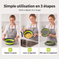 🔥 BEGRENZTES ANGEBOT: KOSTENLOSER VERSAND! 🥗 Multifunktionales, zusammenklappbares Sieb – Abtropfgestell mit Auffangschale, kompakt und praktisch für die Küche ✨