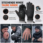 Winter Thermohandschuhe für Damen und Herren, winddichte, kältebeständige Touchscreen-Handschuhe mit rutschfester Oberfläche für den Fahrradsport