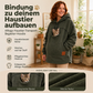 🔔 Letzte 100 Stück –🐱🐶❤️solange der Vorrat reicht! Unisex-Haustierträger-Kapuzenpullover aus Plüsch 2