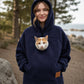 🔔 Letzte 100 Stück –🐱🐶❤️solange der Vorrat reicht! Unisex-Haustierträger-Kapuzenpullover aus Plüsch 2