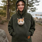 🔔 Letzte 100 Stück –🐱🐶❤️solange der Vorrat reicht! Unisex-Haustierträger-Kapuzenpullover aus Plüsch 2
